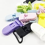 Mamimami Home プラスチック製クリップ ビブホルダー DIY おしゃぶり おしゃぶりホルダー ママの看護ジュエリー 赤ちゃんの噛むおもちゃ 「混合色」20個