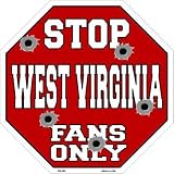 スマートブロンドbs-354 West VirginiaファンのみメタルノベルティOctagon Stop Sign