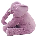 romanstii PlushベビーソフトElephantスリープ枕大きい動物人形Kids Toys 23.5インチ。。。 パープル