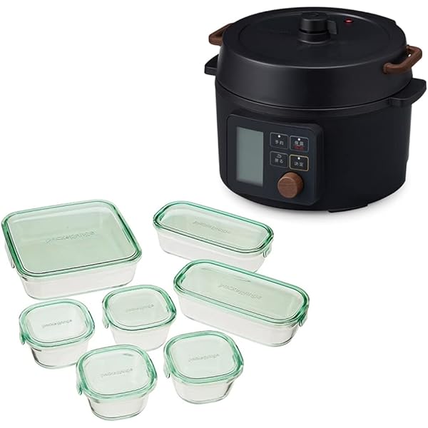Amazon | アイリスオーヤマ 電気圧力鍋 3L KPC-MA3-B ブラック+iwaki 
