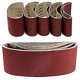 Generic 5pcs 457x75mm Sanding Belt 60/80/100/120/240 Grit Abrasive Belts Polishing Tool