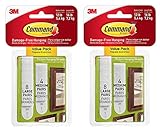 コマンド画像ぶら下げストリップ、ホワイト( Pack of 4 ) 2-Pack ホワイト