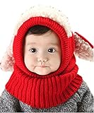 NEWSTORY この冬たくさん着せたい かわいい 赤ちゃん 用 ニット帽 (01. レッド)
