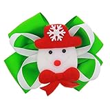 Zhhlaixing ベビー小物 Kids Baby Girls Hair Clips Headdress Christmas Ribbon Bowknot Hairpin Hair Accessor