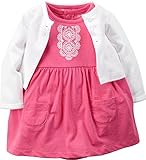 カーターズ Carter's ボディスーツ ワンピース & カーディガン 綿ジャージー100% 2点セット 2-Piece Bodysuit Dress & Cardigan Set 24M (83-