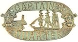 メタルインドアアウトドアPlaque Pirate Captain 's四半期