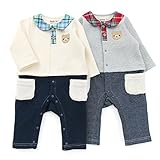 Piccolo(ピッコロ) カバーオール (70～80cm) キムラタンの子供服 (34455-164) アイボリー 70