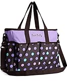 マザーズバッグ 11ポケット トートバッグ ショルダーバッグ 2way 大容量 防水 ママバッグ BEATON JAPAN (パープル)