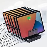 サンワダイレクト 充電ステーション 10ポート 最大15A/75W タブレット スマホ充電スタンド 複数台 充電 700-AC032BK