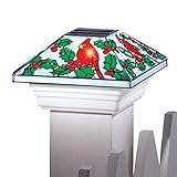 クリスマスLEDソーラーPostキャップライトfor 4 " x 4 "投稿 40668 CRDL