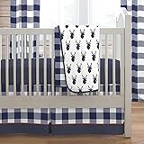Carousel Designs Navy Deer Woodland 3-Piece Crib Bedding Set by Carousel Designs