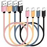 USB Cケーブル50 cm 4本、SUMPK 18 W短C型ワイヤー急速充電USB 2.0データ編み互換サムスンGalaxy S 22 S 21 S 20 Ultra 5 G、充電宝、その他C型デバイス