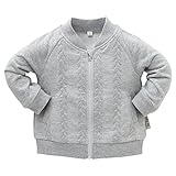 西松屋 [EFD] ニットキルトケーブル編柄ブルゾン 【80cm・90cm・95cm】　80