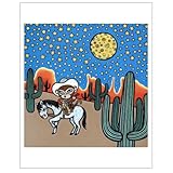 Matthew Porter Art Wall Decor Art Print, Home is Saddle Monkey by Matthew Porter Art [並行輸入品]