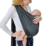 GVESS Baby Sling Adjustable Infant Wrap Breathable Baby Wrap Carrier with Polyester and Quickdry Fab