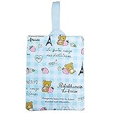 リラックマ シューズバッグ 運動靴 かばん キルト シューズケース コリラックマ Rilakkuma fo-k-4517 サックス