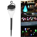 Outdoor 7 Color Changing Led Solar Light Hanging Garden Path