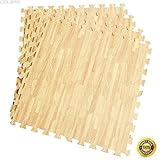 colibrox -- 48 Sq Ft EVAフォームFloor酷使マット床Showジムマット木製カラー、フォームフロアマットWalmart、Foamフロアマットfor Babies
