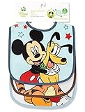 Mickey Mouse Terrycloth With Vinyl Deluxe Baby Bib by Disney [並行輸入品]