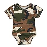 Sylvamorning 迷彩　ベビー　カバーオール　女の子　男の子　ロンパース　　赤ちゃんロンパース半袖　　新生児　カバーオール　夏　70　80　90　100 (90)