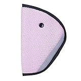 Demiawaking　シートベルト調整パッド　シートベルトカバー　取り付け簡単　共4色 (ピンク)