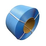 PPバンド、幅15mm、長さ2500m、2巻、青、自動梱包機・手締め、荷造り用 梱包 発送 【PP15青】