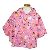 アンパンマン レインコート ポンチョ カッパ 雨合羽 バッグ付き キッズ 女の子 男の子 ガールズ ボーイズ j-kuz19 ピンク