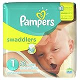 Pamper Swaddler Size 1 20 diapers by Pampers