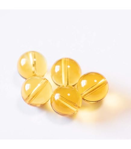 Amazon.co.jp: シトリン 丸玉 黄水晶 Citrine 虹入りシトリン 原石