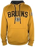 NHL Boston Bruins Mens NHLフード付きプルオーバー、イエローゴールド、Xラージ
