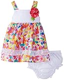 Sweet Heartローズベビー女の子Blurred Dotプリントドレス