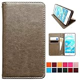 Galaxy A41 SC-41A SCV48 用 ちょっと上質なカラー ケース カバー 手帳型 SC41A スマホケース スタンド機能 内側黒TPU 上質グレー