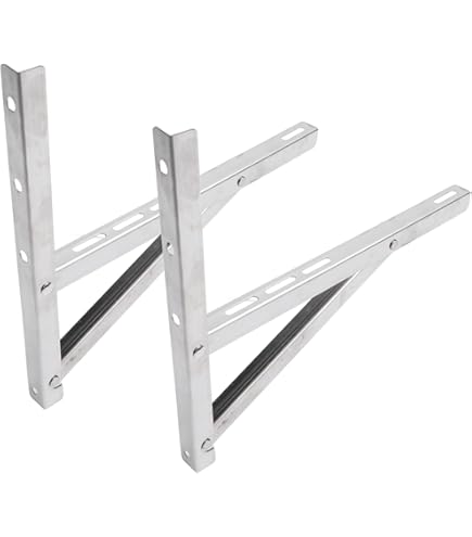 Amazon.co.jp: ステンレス製 エアコン室外機ブラケット 壁取付金具