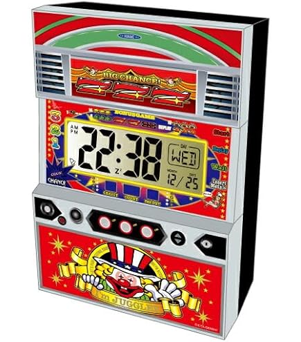 Amazon.co.jp: セブンフラッシュ目覚まし時計 スロット パチスロ