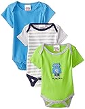 Peanut Buttons Babys Newborn Big Deal Robot 3 Pack Body Suit Green 3-6 Months [並行輸入品]