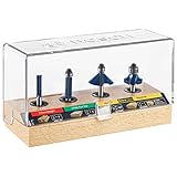 Bosch RBS004 1/4-Inch Shank Carbide-Tipped Pro Starter Router Bit Set, 4-Piece by BOSCH