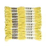 DMC 25番糸 刺繍糸 12束入 #18 イエロー系 DMC25B