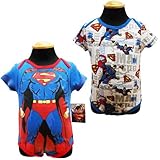 SUPERMAN スーパーマン ベビー ボディスーツ 2枚セット 3/6ヶ月