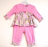 BABY NAY (ベビーネイ) ラッフル ロンパース Hanna Ruffled Romper SWEET LEOPARD (12M) 【並行輸入】