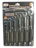 IIT 7 Piece SAE Cross Handle Combination Wrench Set by IIT