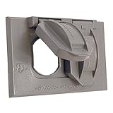 Hubbell-Bell 5180-0 Horizontal Duplex Single Gang Weatherproof Cover [並行輸入品]