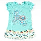 ワンピース スカート シシュノン Kiccoly ベビー エスニック花スカートパフワンピ グリーン 130cm