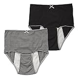 西松屋 [EDM] 2枚組産褥ショーツ（無地・ボーダー） 【M-L・L-LL】　L-LL　ブラック