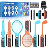 13 in 1セット Switch Sports用アクセサリー Switchスポーツセット スイッチスポーツ用周辺機器 Joy-Con収納スタンド Switchドック収納 Switchスポーツアタッチメント収納