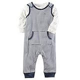 Carter's(カーターズ) わんちゃん柄Tシャツ＆ボーダーオーバーオールセット 12M(9-12ヶ月) [並行輸入品]