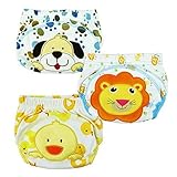 Taiycyxgan 3pcs Baby Kids Potty Training Pants Washable Cloth Diaper Nappy Underw... by TAIYCYXGAN [