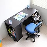 【予約販売6月下旬入荷予定】学習机 ツインデスク用デスク単体 学習机 勉強机 学習机 ハイタイプ おしゃれ 収納 木製 木製デスク学習デスク ダークブラウン CPB027-CDBR