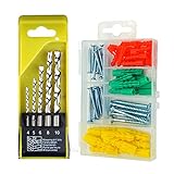 コンクリート ドリル刃セット 5本組 タッピングねじ コンクリットプラグ タッピング皿付き