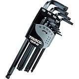 TRUSCO ボールポイントヘックスローブレンチセット(9本組) TBHR9S