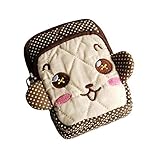 「アクティブな猿」刺繍アップリケウォレット財布ポーチ（7.3*11.9*2.5cm）